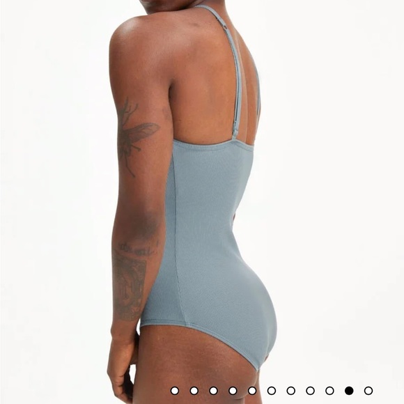 girlfriend collective | Marlow High Neck Bodysuit (Brief) - Picture 4 of 10